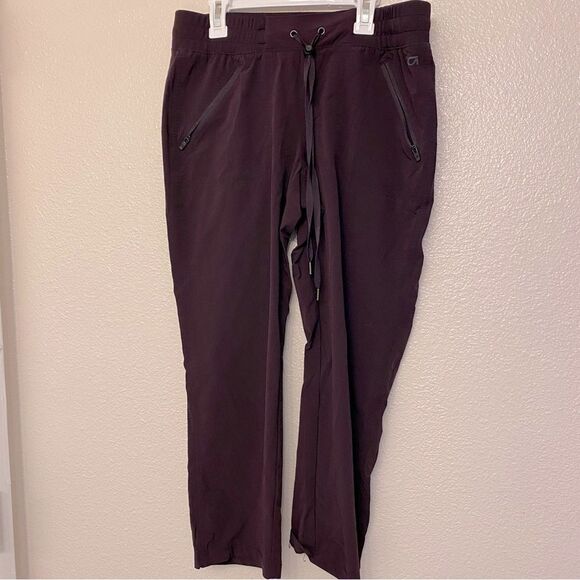 Gap fit Street To Studio hiking purple lightweight crop nylon pants S - Picture 2 of 10